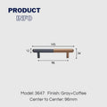Two-Tone Cabinet Handles Drawer Pulls