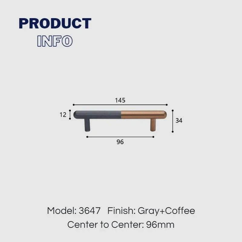 Two-Tone Cabinet Handles Drawer Pulls