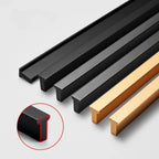 Extended Cupboard Door Handles Solid Space Aluminum Alloy Pulls