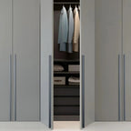 Extended Cupboard Door Handles Solid Space Aluminum Alloy Pulls