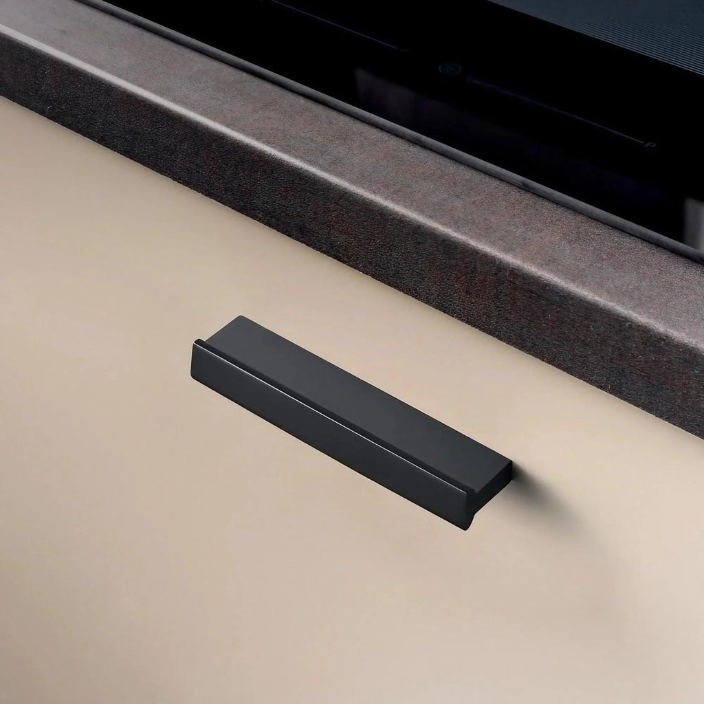 Extended Cupboard Door Handles Solid Space Aluminum Alloy Pulls