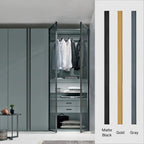 Extended Cupboard Door Handles Solid Space Aluminum Alloy Pulls