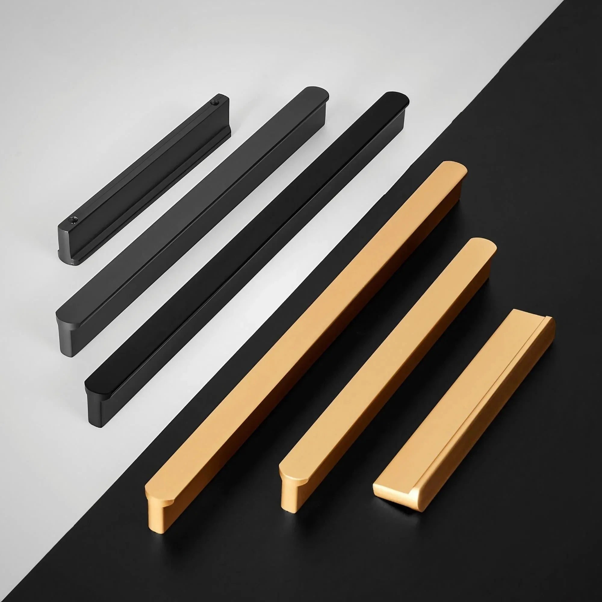 T-shaped Rounded Corner Long Cabinet Pulls