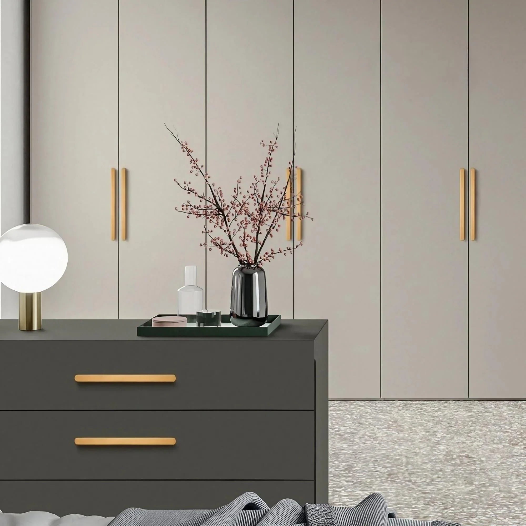 T-shaped Rounded Corner Long Cabinet Pulls