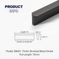 T-shaped Rounded Corner Long Cabinet Pulls
