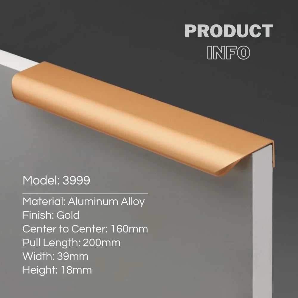 Cabinet Edge Pulls Modern Long Handles