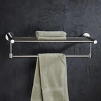 Wall-Mounted Stainless Steel Towel Rack Bathroom