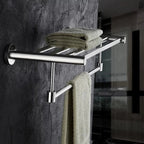 Wall-Mounted Stainless Steel Towel Rack Bathroom