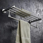 Wall-Mounted Stainless Steel Towel Rack Bathroom