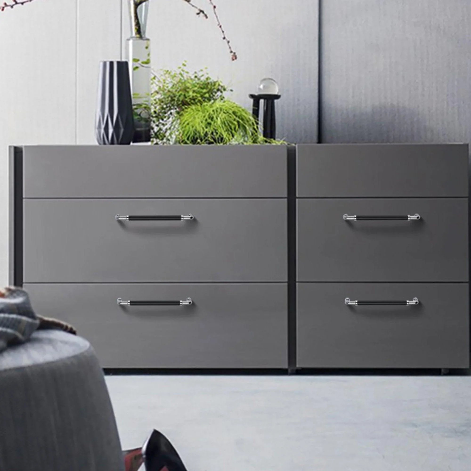 Chrome Kitchen Cabinet Pulls and Knobs Drawer Handles