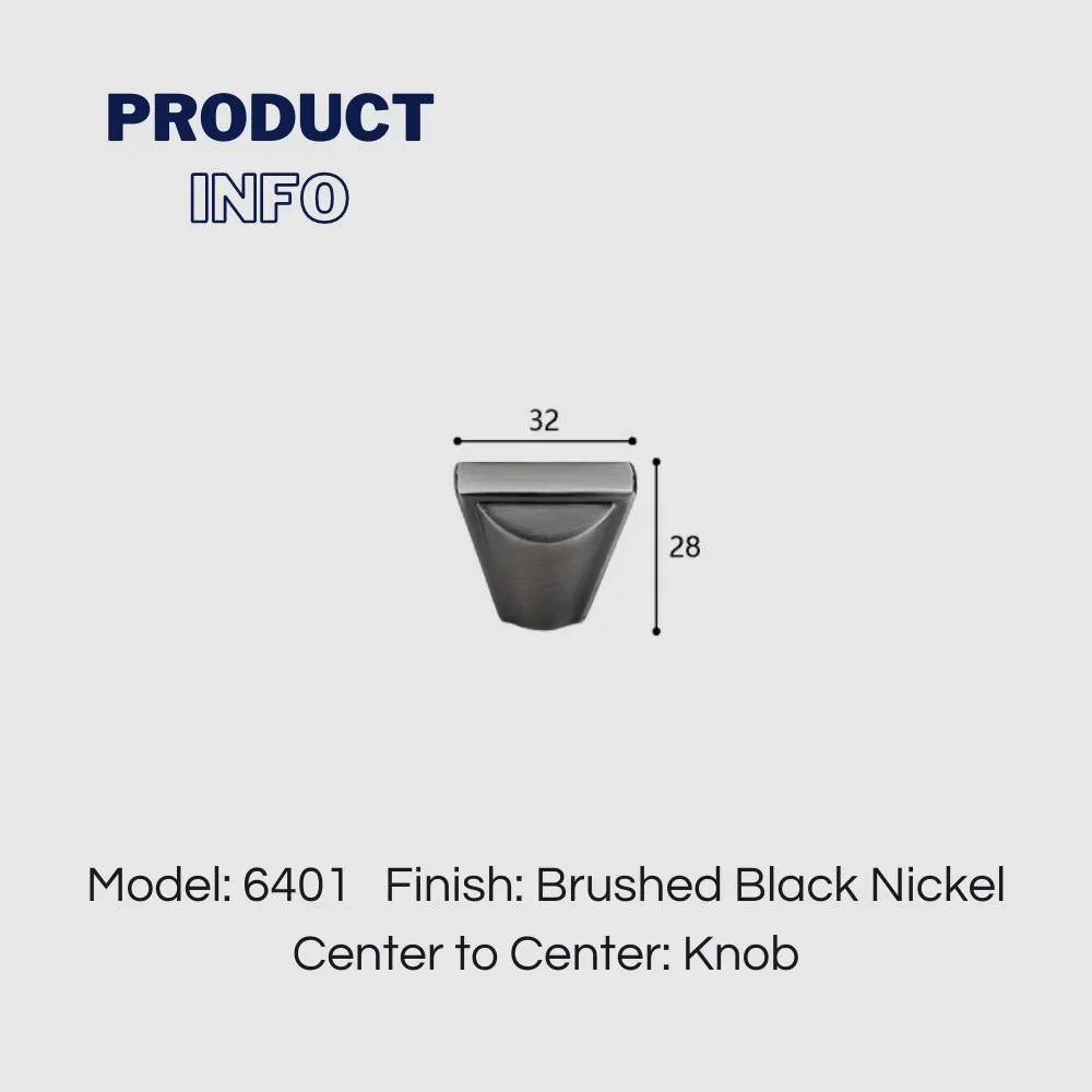 Stylish Conical Brushed Nickel Cabinet Pulls and Knobs