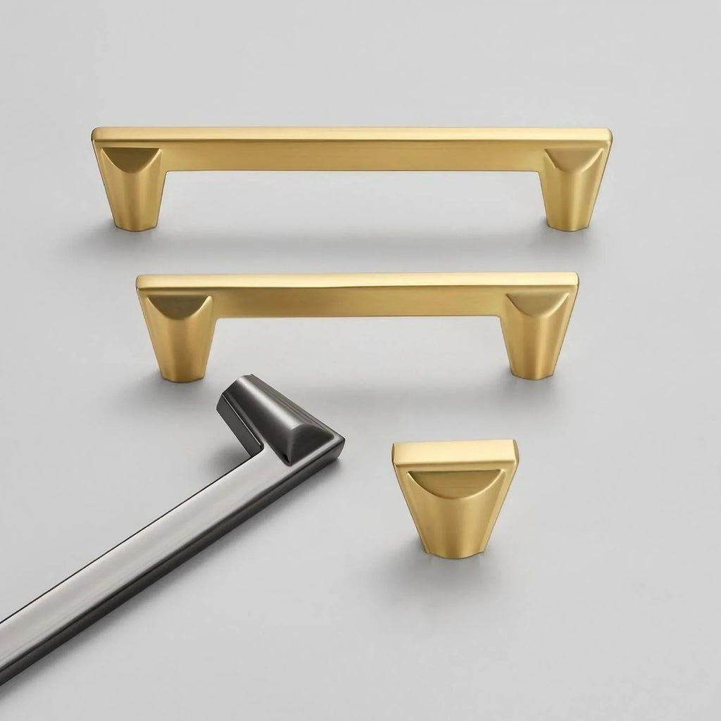 Stylish Conical Brushed Nickel Cabinet Pulls and Knobs