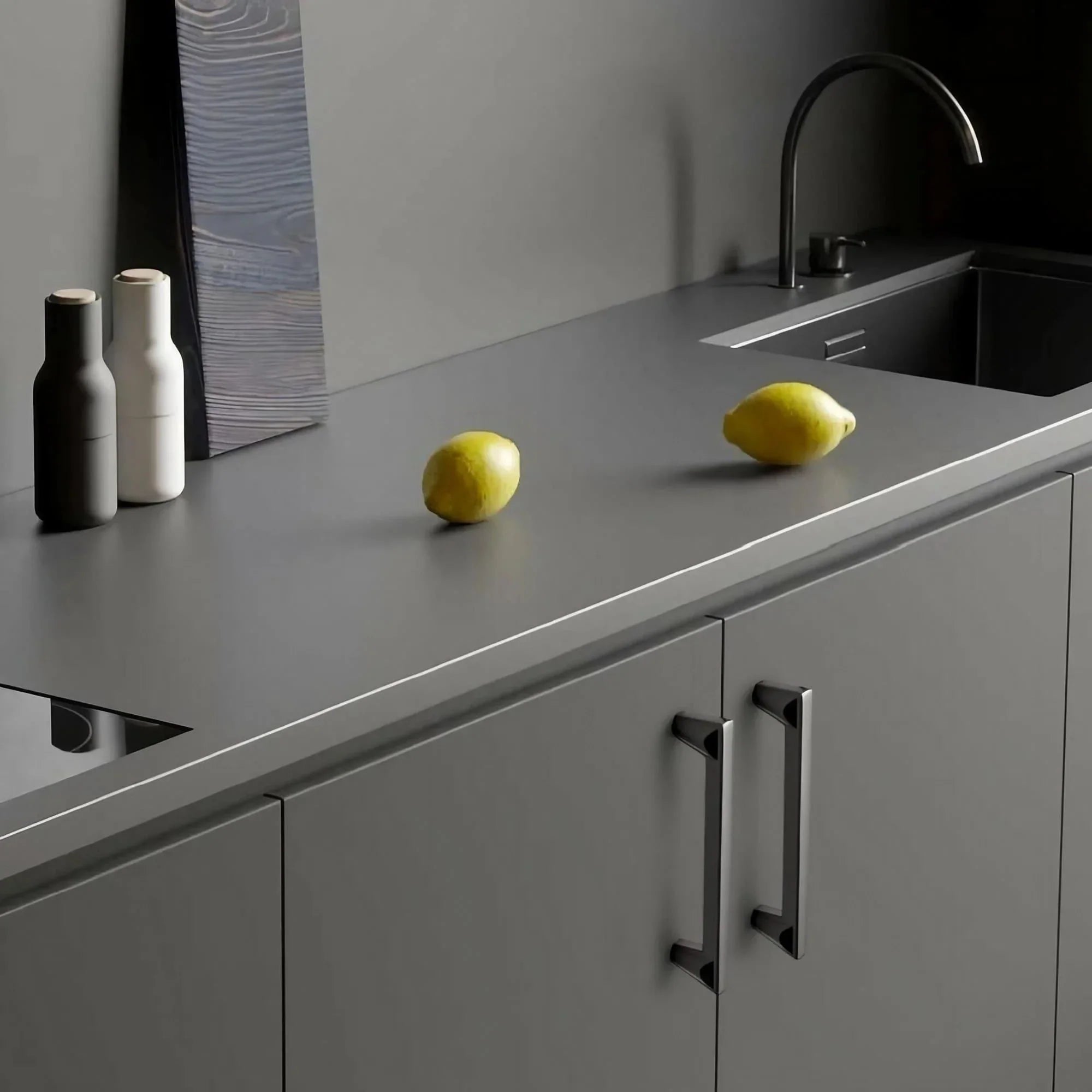 Stylish Conical Brushed Nickel Cabinet Pulls and Knobs