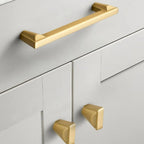 Stylish Conical Brushed Nickel Cabinet Pulls and Knobs