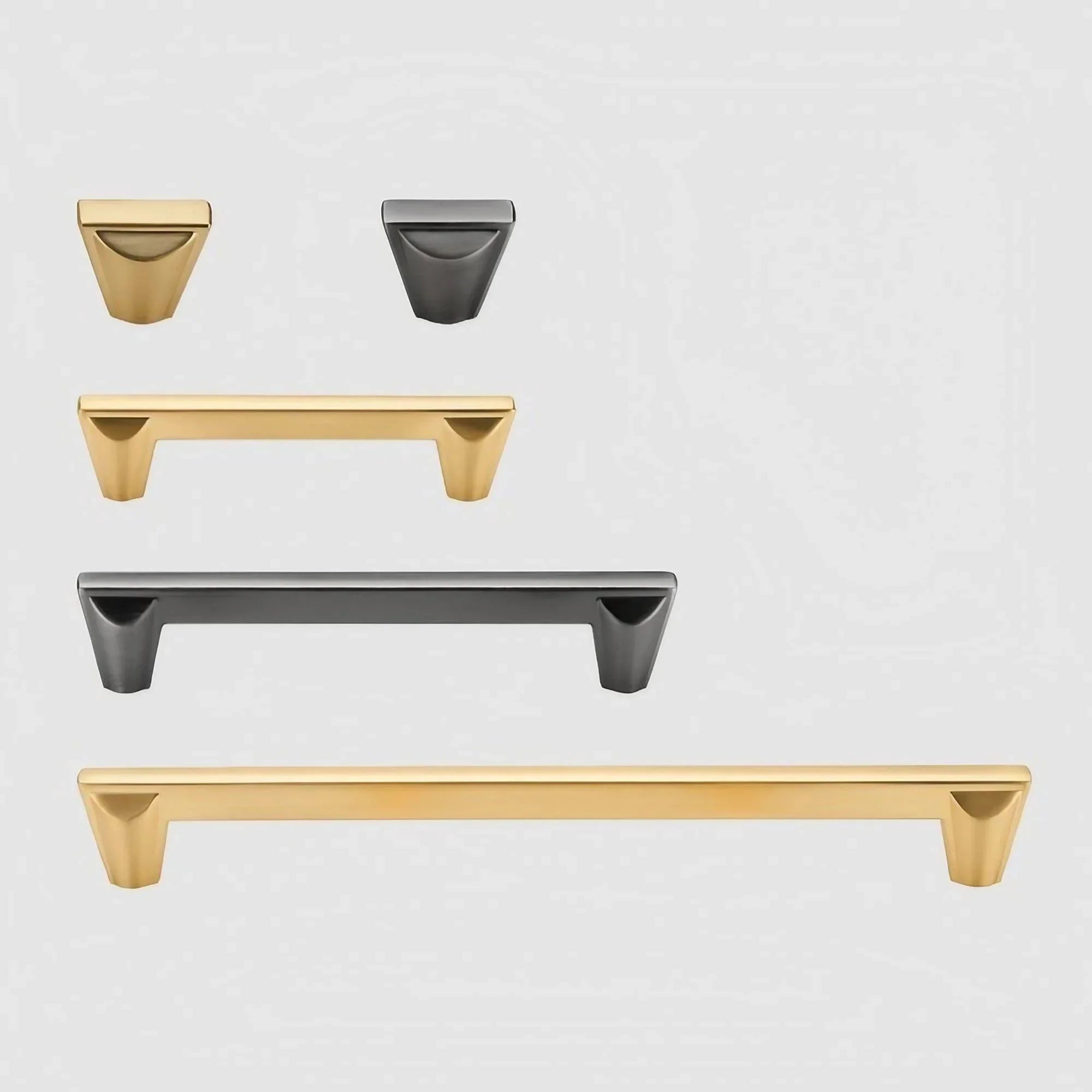 Stylish Conical Brushed Nickel Cabinet Pulls and Knobs