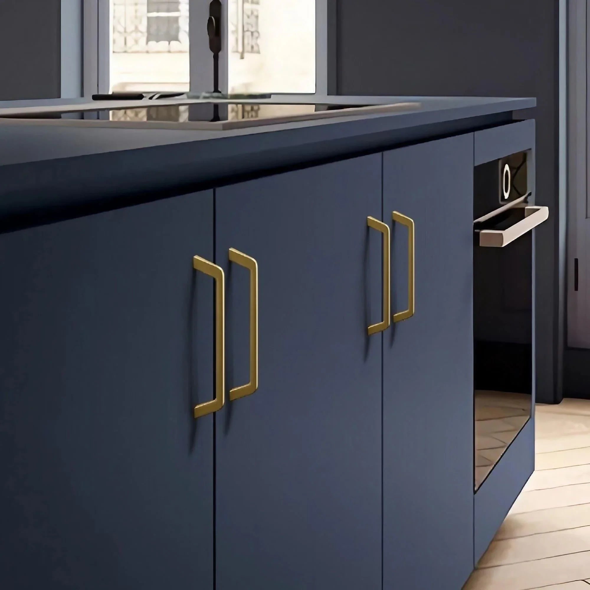 Unique Brushed Nickel Cabinet Pulls Square Drawer Knobs