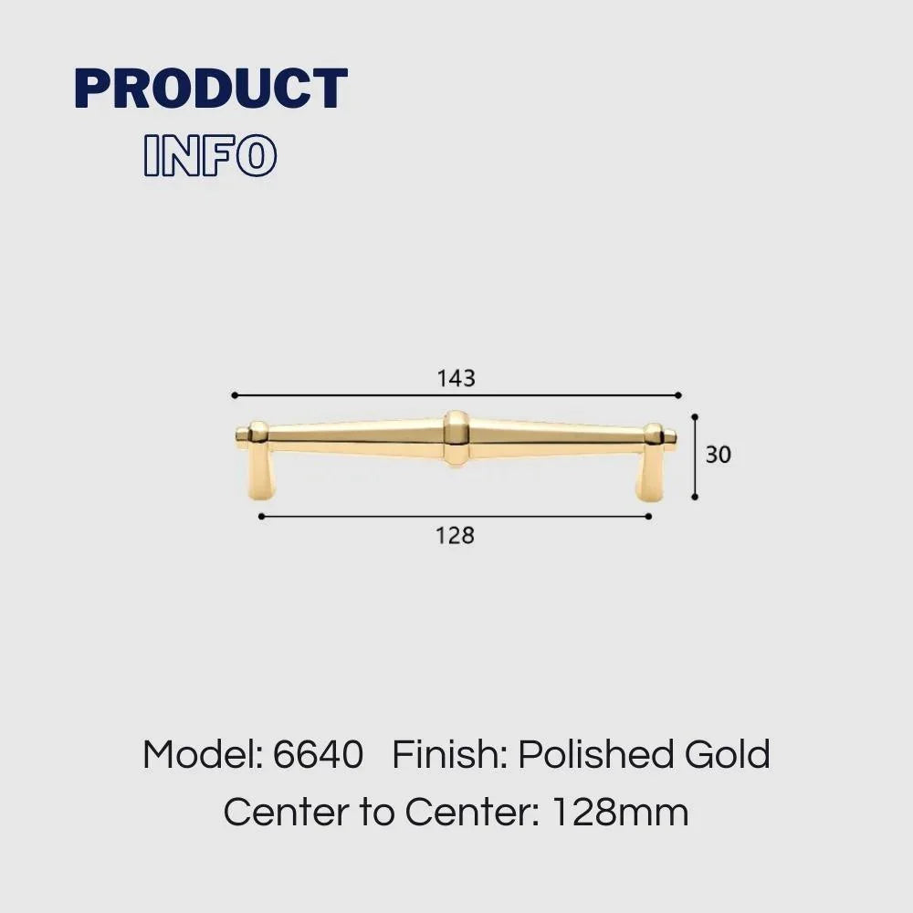 Light Luxury Polished Gold Cabinet Pulls and Knobs