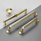 Light Luxury Polished Gold Cabinet Pulls and Knobs