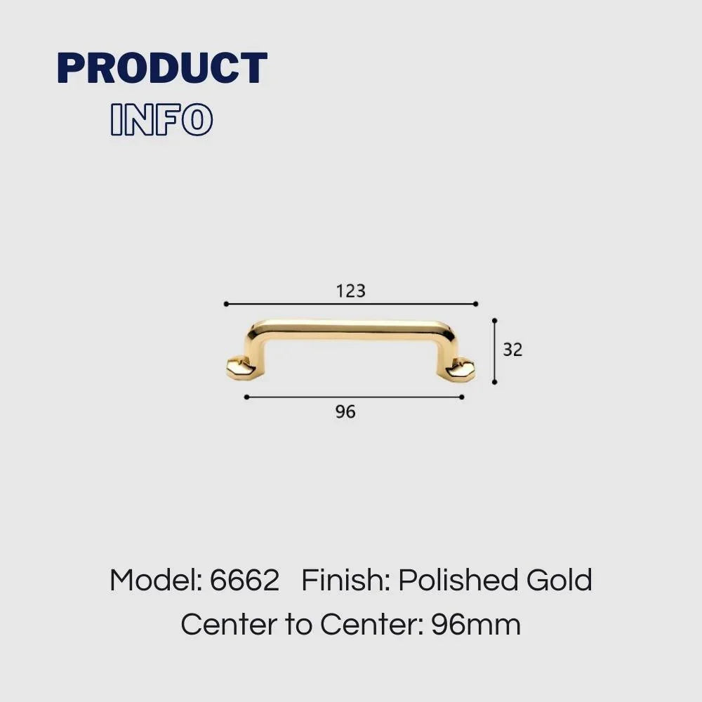 Light Luxury Polished Gold Cabinet Pulls and Knobs