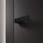Minimalist Black Interior Door Handles with Lock