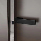 Minimalist Black Interior Door Handles with Lock
