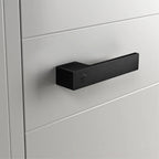 Minimalist Black Interior Door Handles with Lock