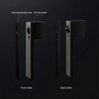 Minimalist Black Interior Door Handles with Lock