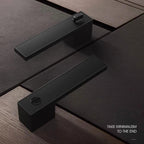 Minimalist Black Interior Door Handles with Lock