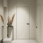 Minimalist Black Interior Door Handles with Lock
