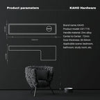 Minimalist Black Interior Door Handles with Lock