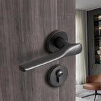 Modern Silent Bedroom Door Handles with Lock