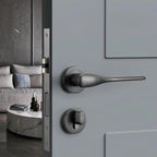 Modern Silent Bedroom Door Handles with Lock
