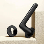 Matte Black Door Lever Handles with Keys