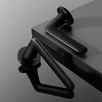 Matte Black Door Lever Handles with Keys