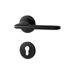 Matte Black Door Lever Handles with Keys