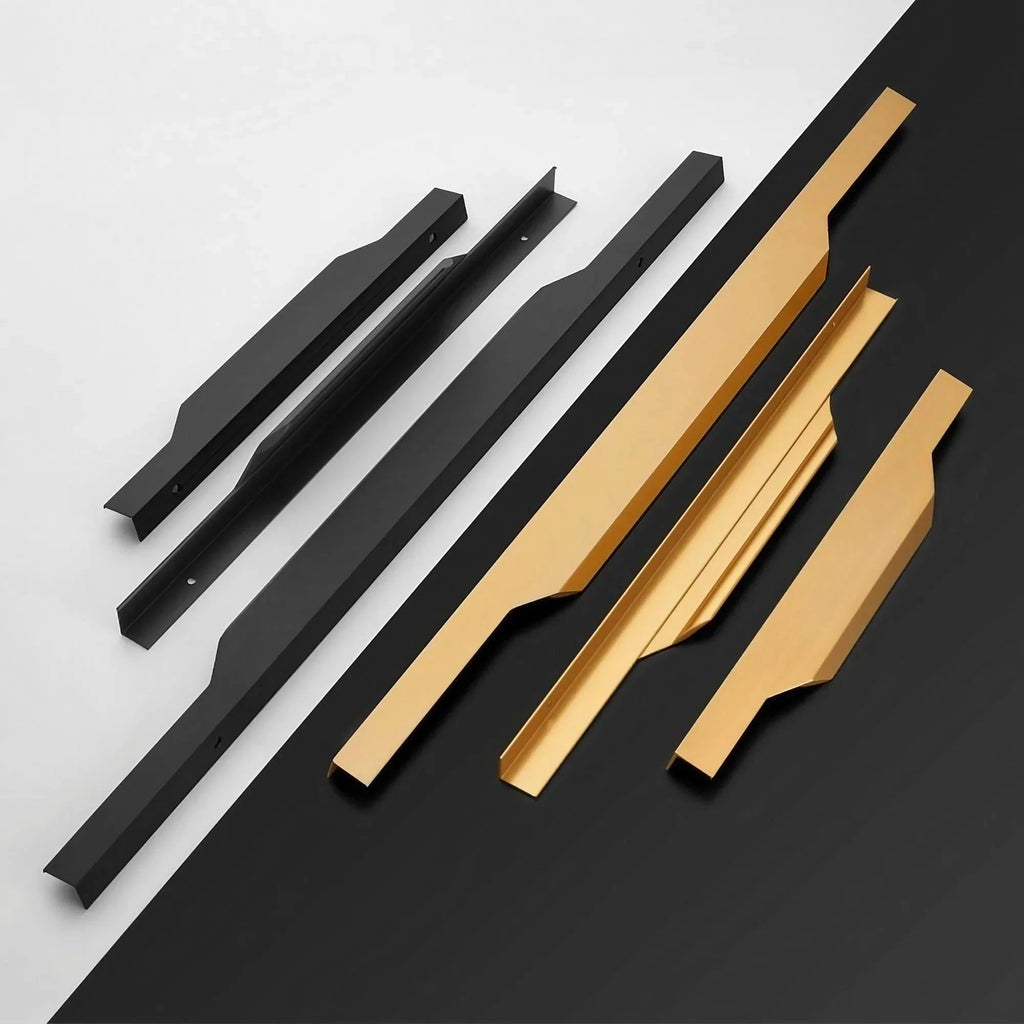 F-shaped Invisible Long Cabinet Edge Pulls