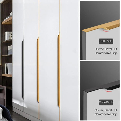 F-shaped Invisible Long Cabinet Edge Pulls