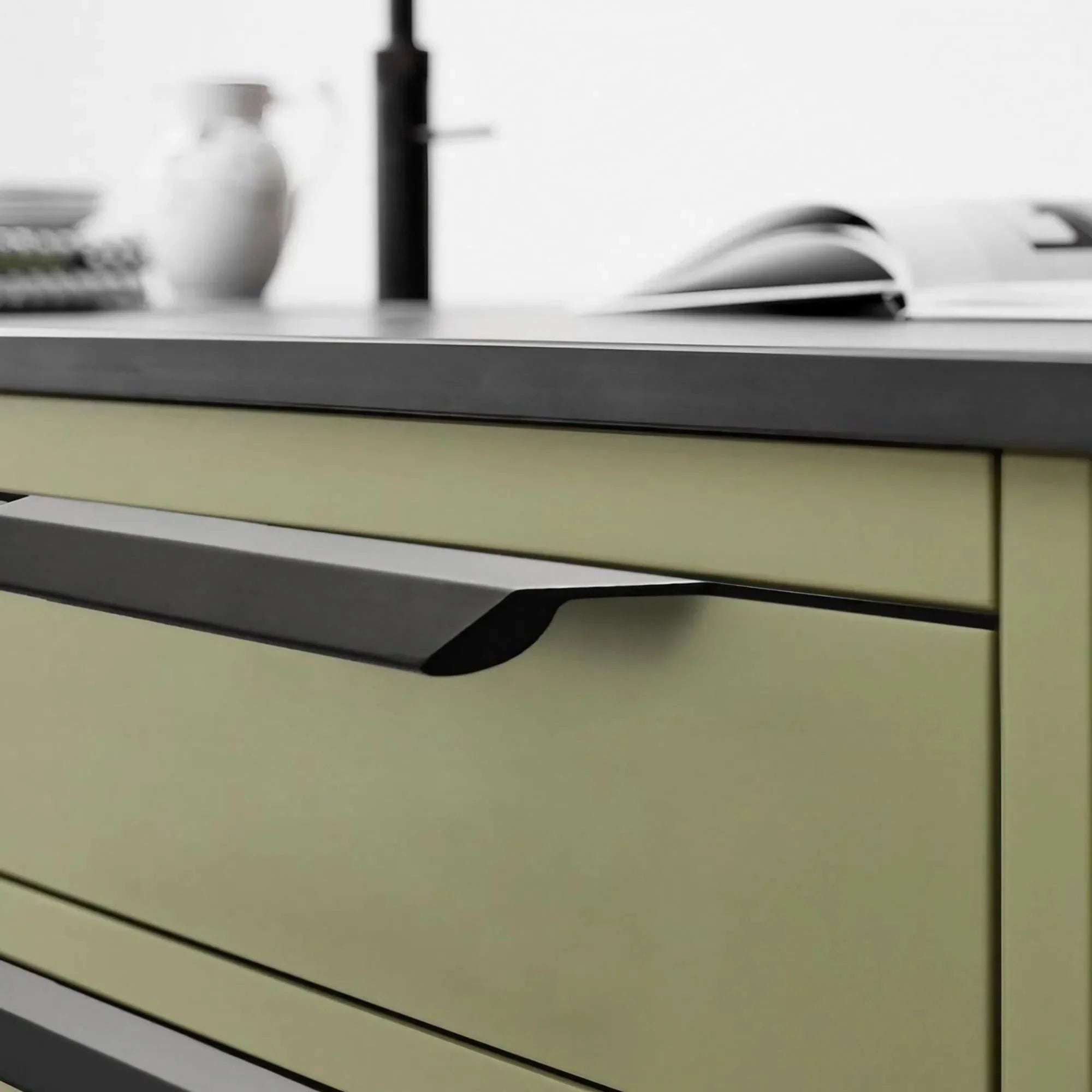 F-shaped Invisible Long Cabinet Edge Pulls