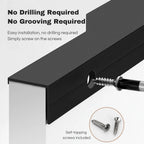 F-shaped Invisible Long Cabinet Edge Pulls