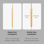 F-shaped Invisible Long Cabinet Edge Pulls
